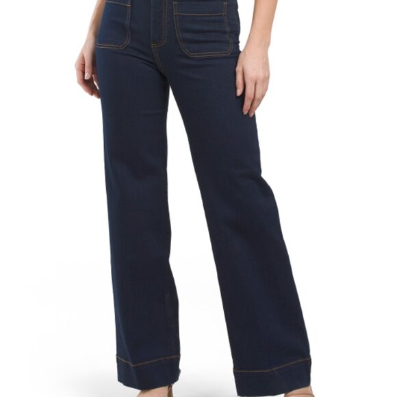 NEW BAGATELLE Wide Leg Denim Jeans royal for women 261mn - Picture 6 of 10